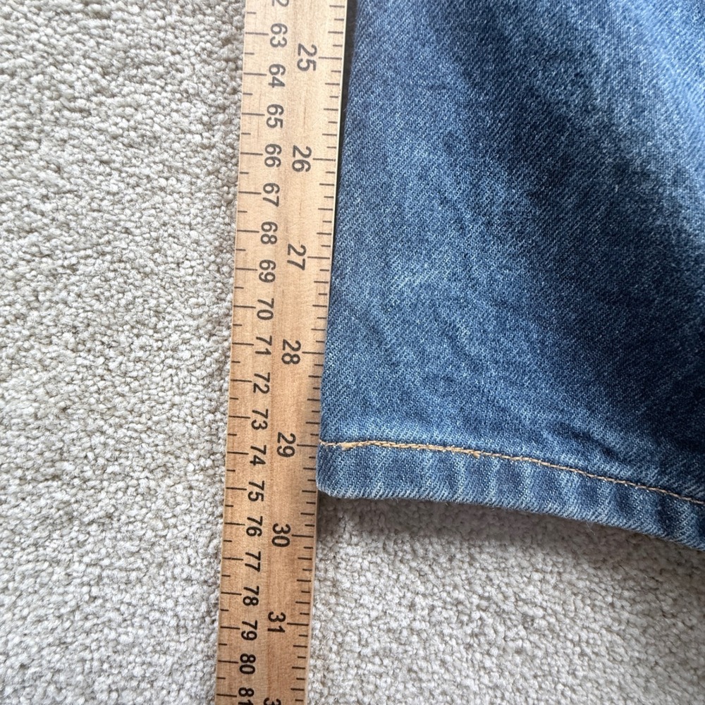 Levi's 501XX Original Fit Jeans Mens 48x29.5 Blue Fair Straight Button Fly 501 - Picture 11 of 13